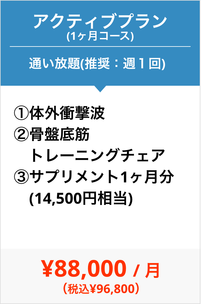 アクティブプラン1ヶ月コース