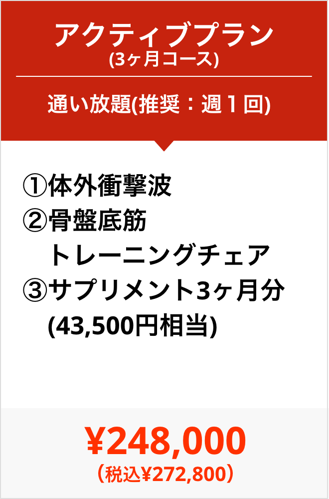 アクティブプラン3ヶ月コース