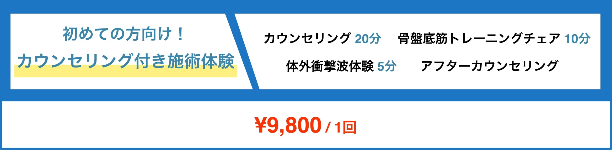カウンセリング付き施術体験